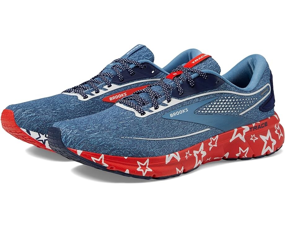 

Кроссовки Brooks Trace 2, цвет White/Peacoat/Poppy