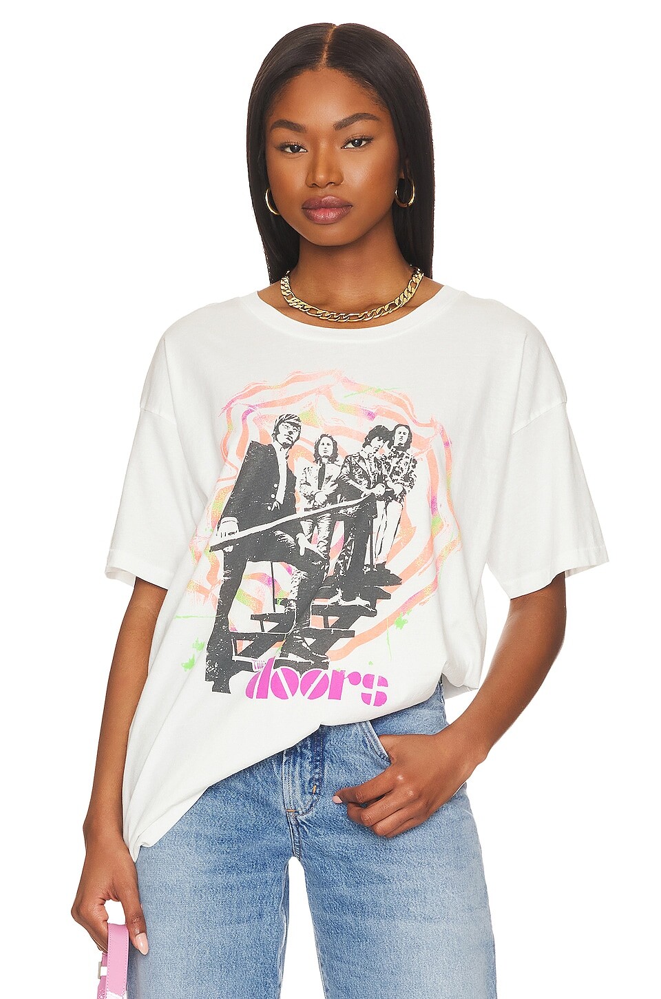 

Футболка DAYDREAMER The Doors Spiral Merch, цвет Vintage White