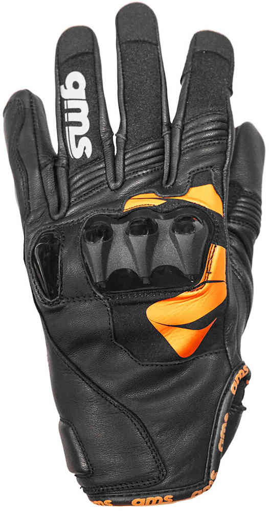 Мотоциклетные перчатки GMS Curve gms, черный/оранжевый