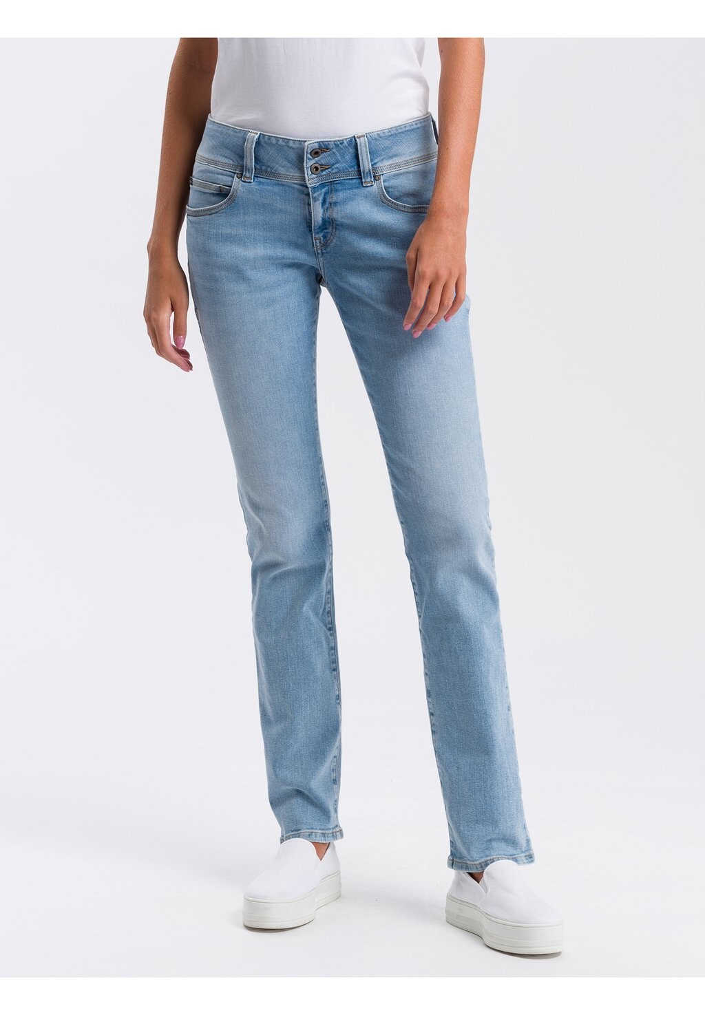 

Джинсы прямого кроя Cross Jeans, светло-синий