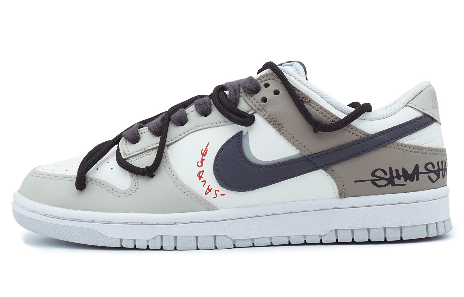 

Кроссовки Nike Dunk Skateboarding Shoes Men Low-top White, белый