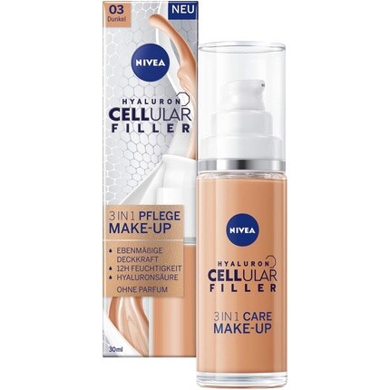

NIVEA Hyaluron Cellular Filler 3-в-1 для ухода за макияжем, темный, 30 мл
