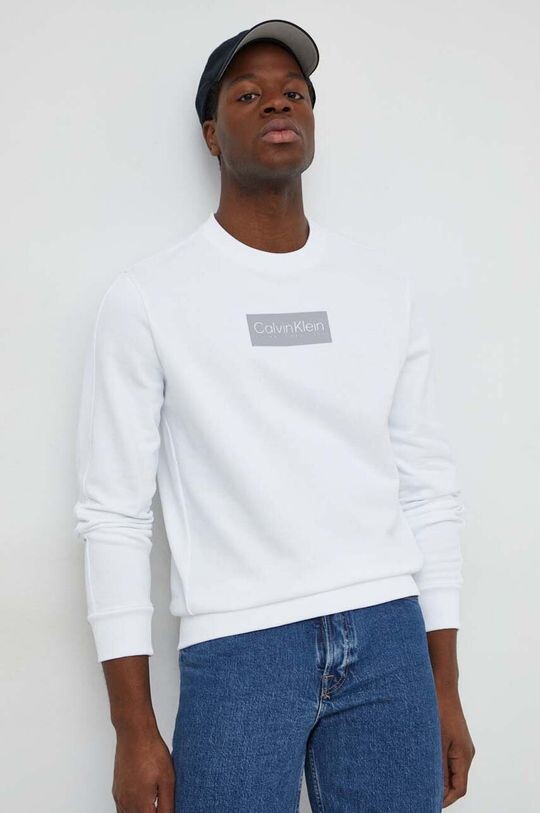 

Хлопковая толстовка Calvin Klein, белый