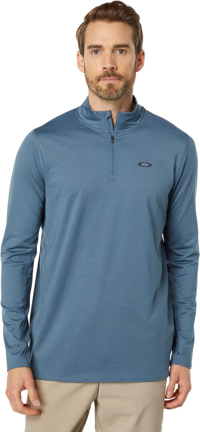 

Пуловер на молнии 1/4 Gravity Range Oakley, цвет Copen Blue Heather