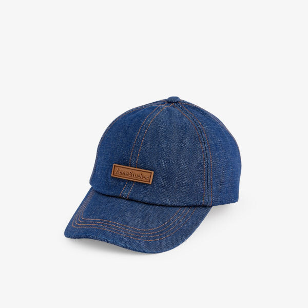 

Джинсовая бейсболка с фирменной нашивкой Carliy Acne Studios, синий