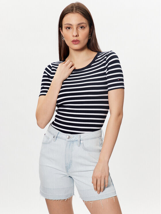 

Футболка узкого кроя Tommy Hilfiger, синий