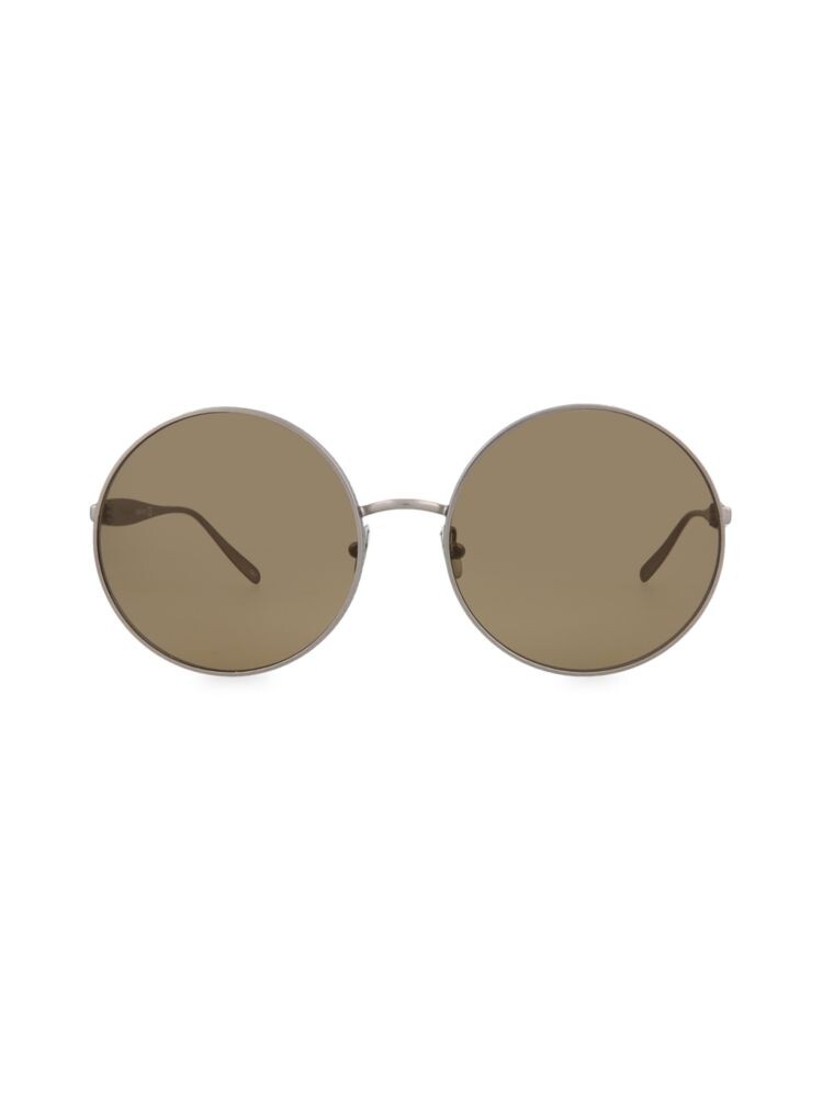

Круглые солнцезащитные очки 60MM Alaïa, цвет Ruthenium