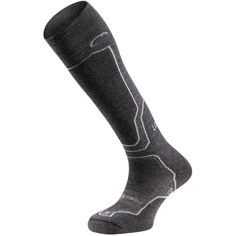 Лыжные носки Lurbel Peak из шерсти мериноса, унисекс, цвет gris