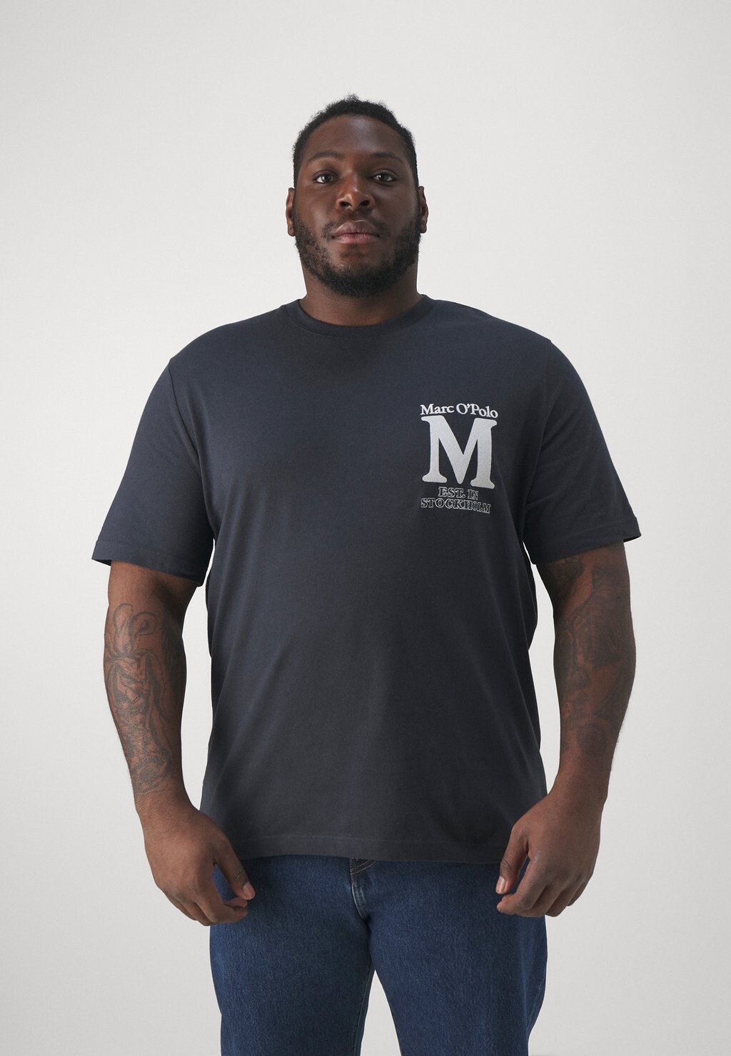 

Футболка с принтом SHORT SLEEVE ARTWORK BIG SIZE Marc O'Polo, темно-синий