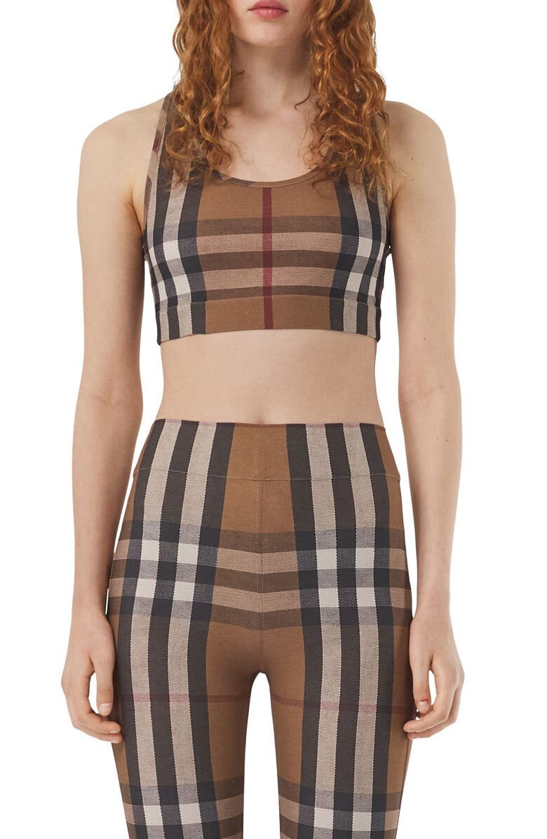 

Укороченный топ из джерси в клетку Immy BURBERRY
