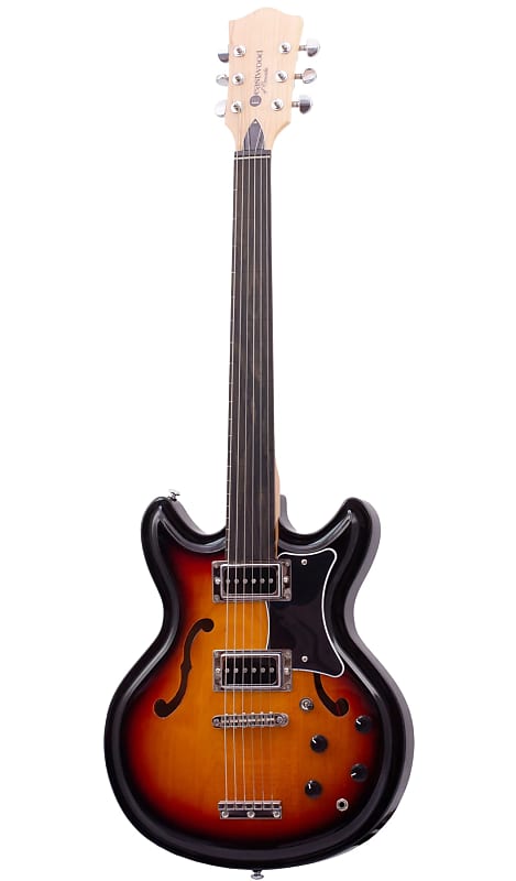 цена Электрогитара Eastwood PB Tone Chambered Mahogany Body Bolt-On Maple Neck Fretless 6-String Electric Guitar w/Premium Soft Case