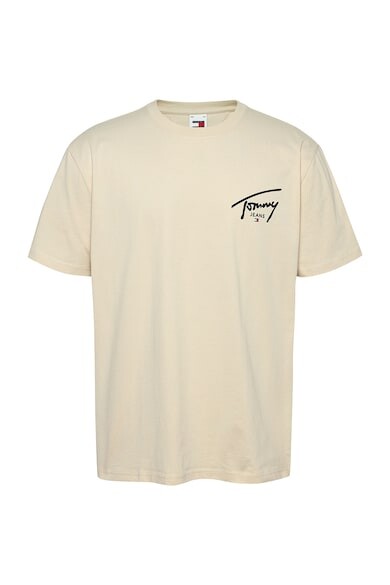 

Футболка с логотипом свободного кроя Tommy Jeans, слоновая кость