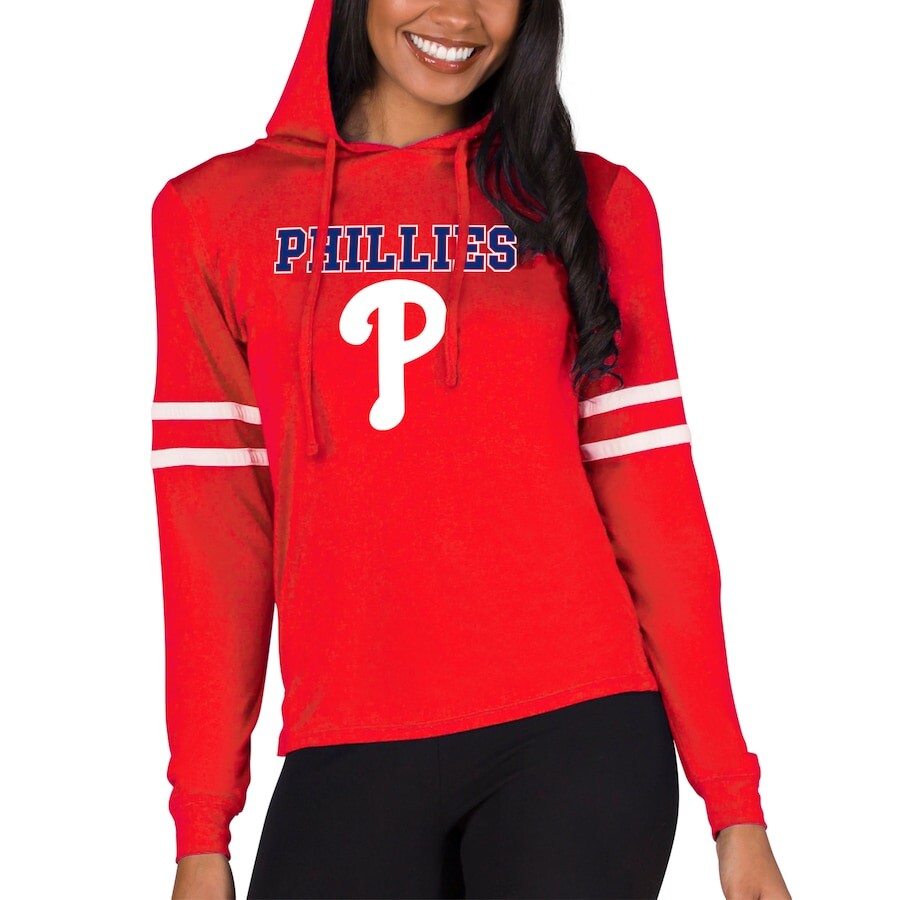 

Футболка с длинным рукавом Concepts Sport Philadelphia Phillies, красный