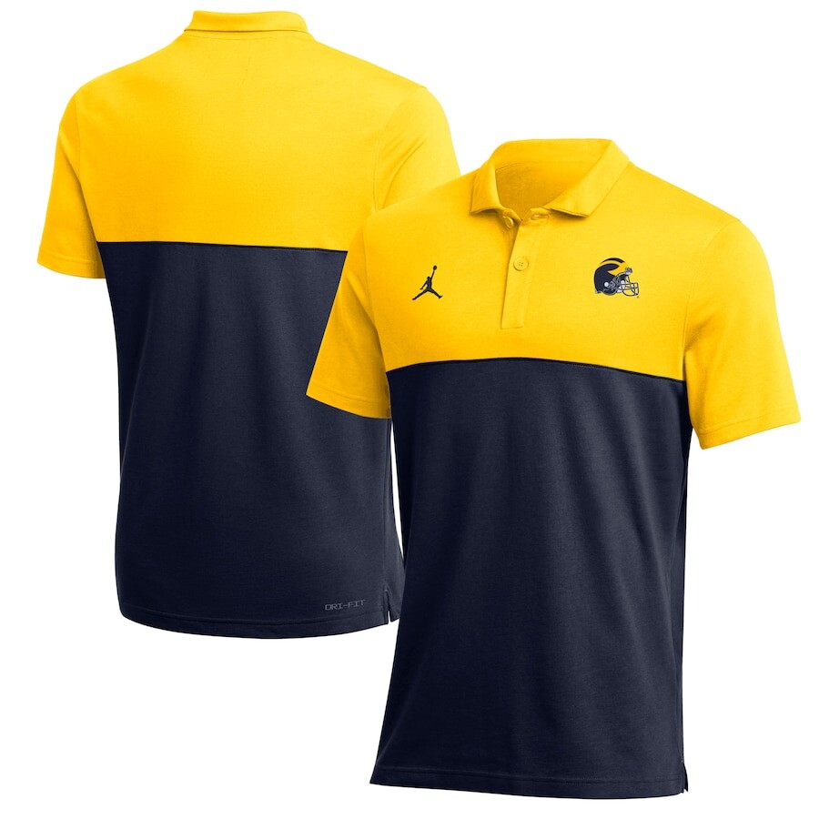 

Поло с коротким рукавом Jordan Brand Michigan Wolverines