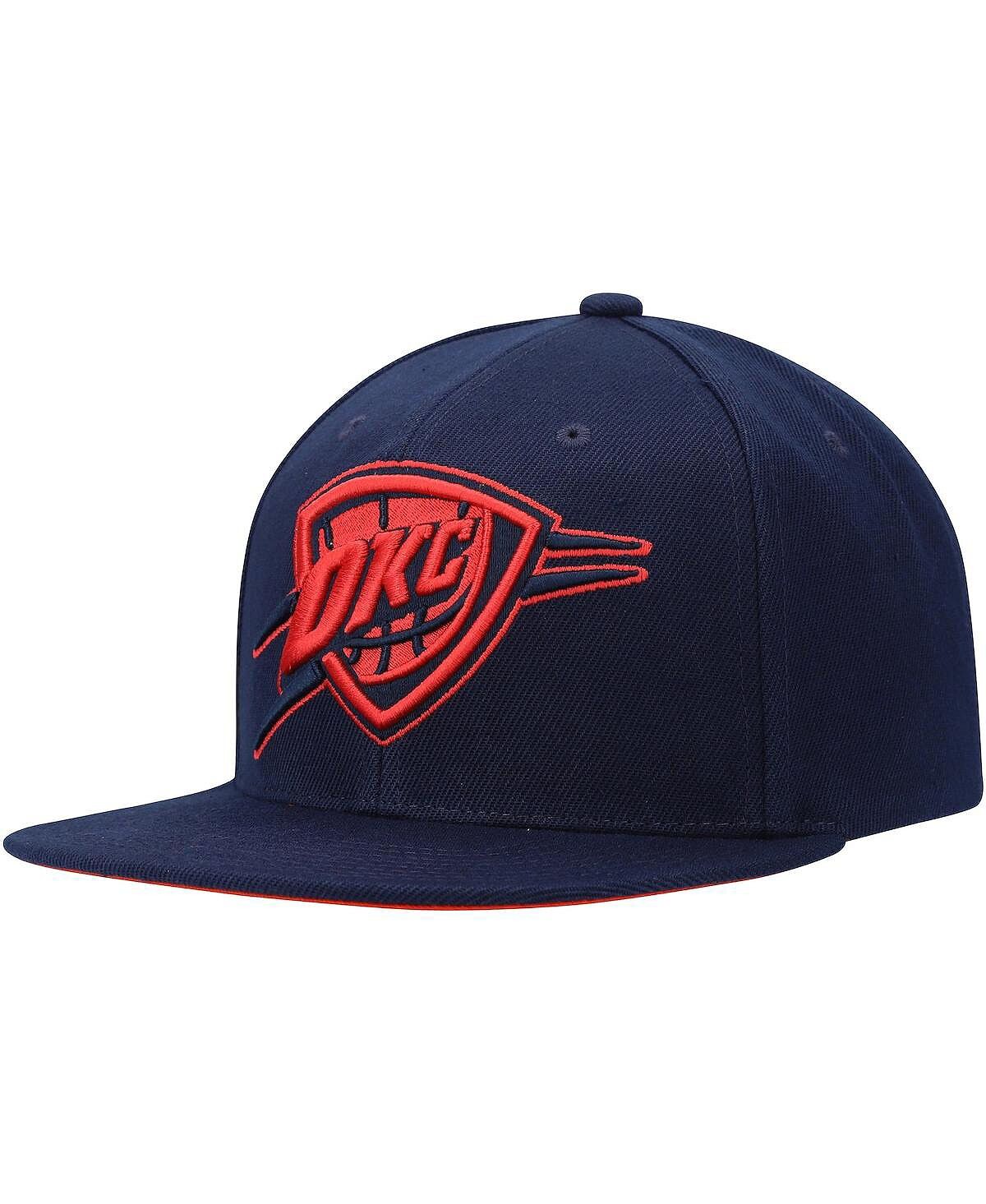 

Мужская темно-синяя двухцветная шляпа Snapback Oklahoma City Thunder Mitchell & Ness