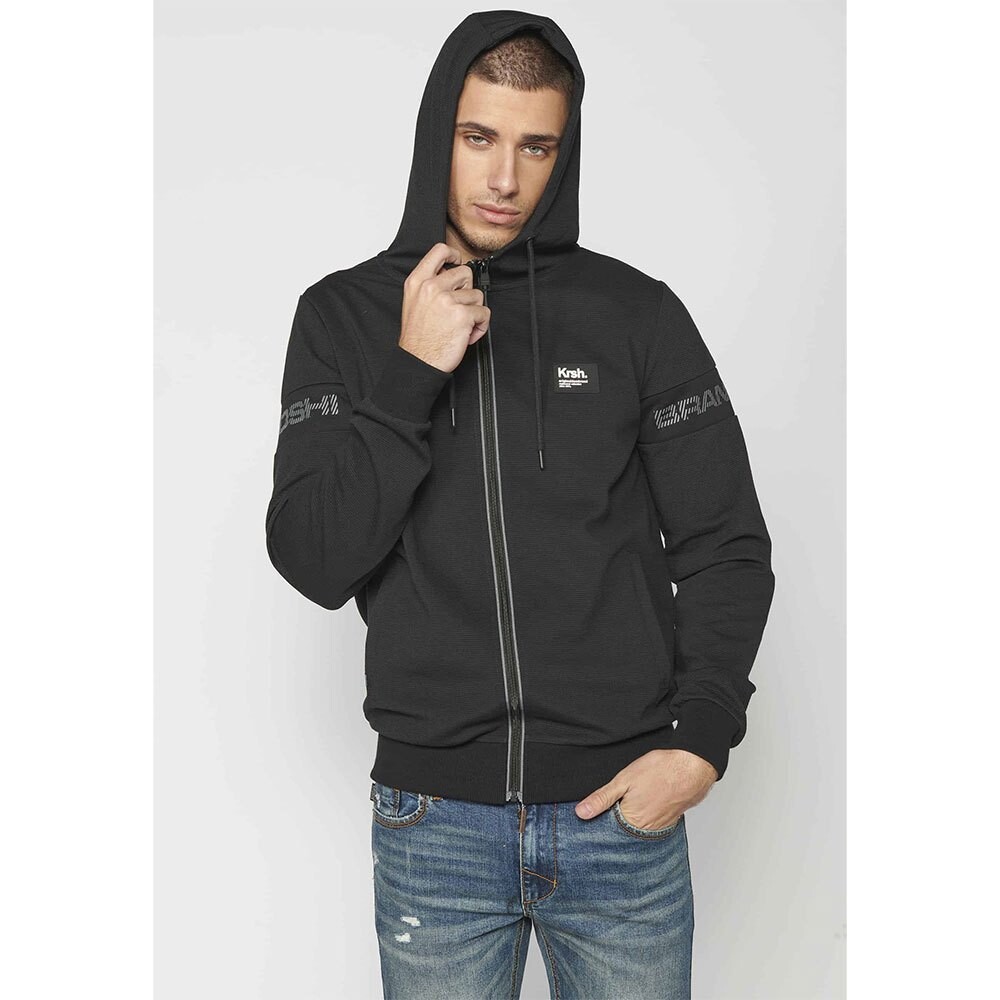 

Толстовка Koroshi 2311JA73 Full Zip, черный
