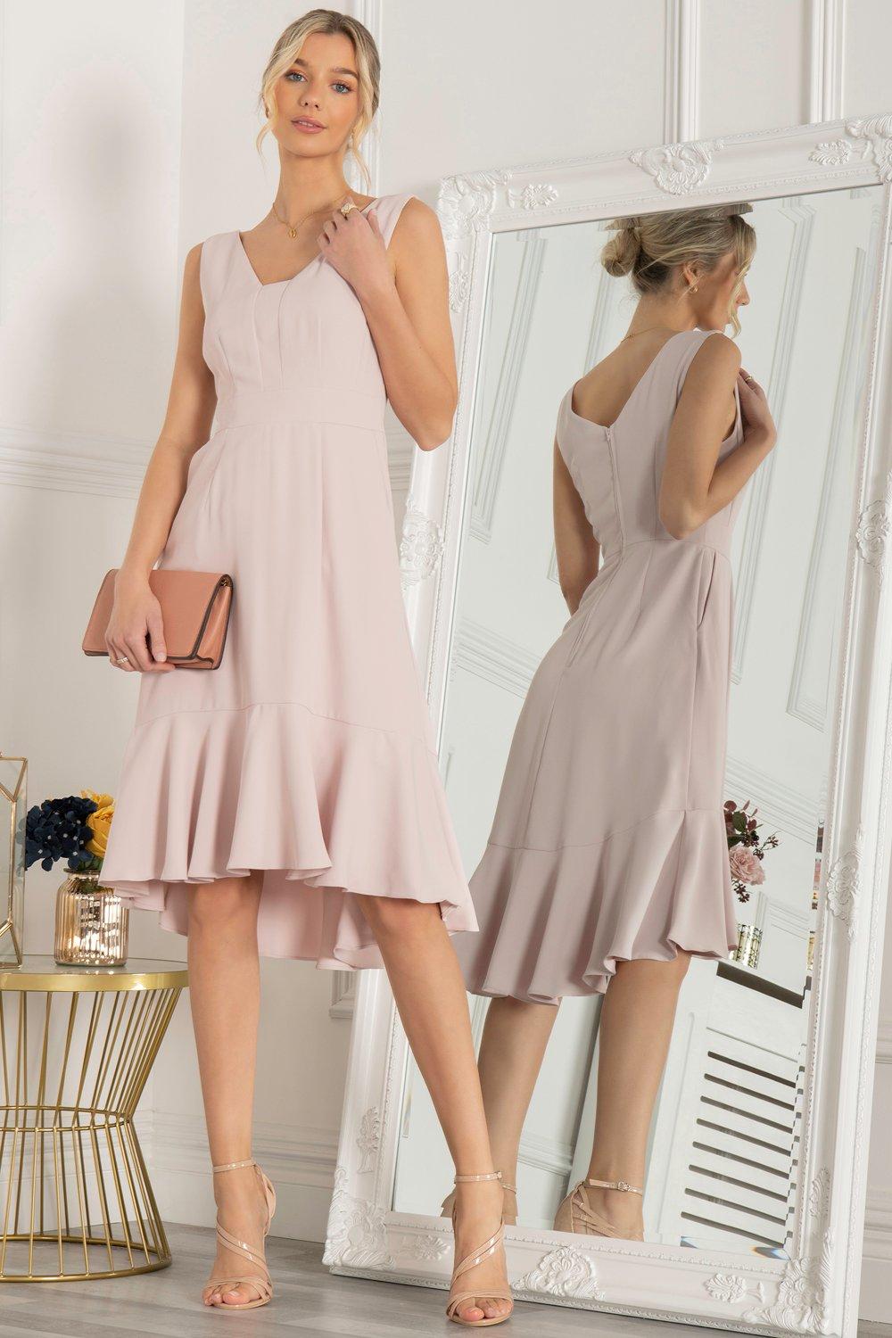Платье прямого кроя Palmer с глубоким вырезом Jolie Moi, розовый