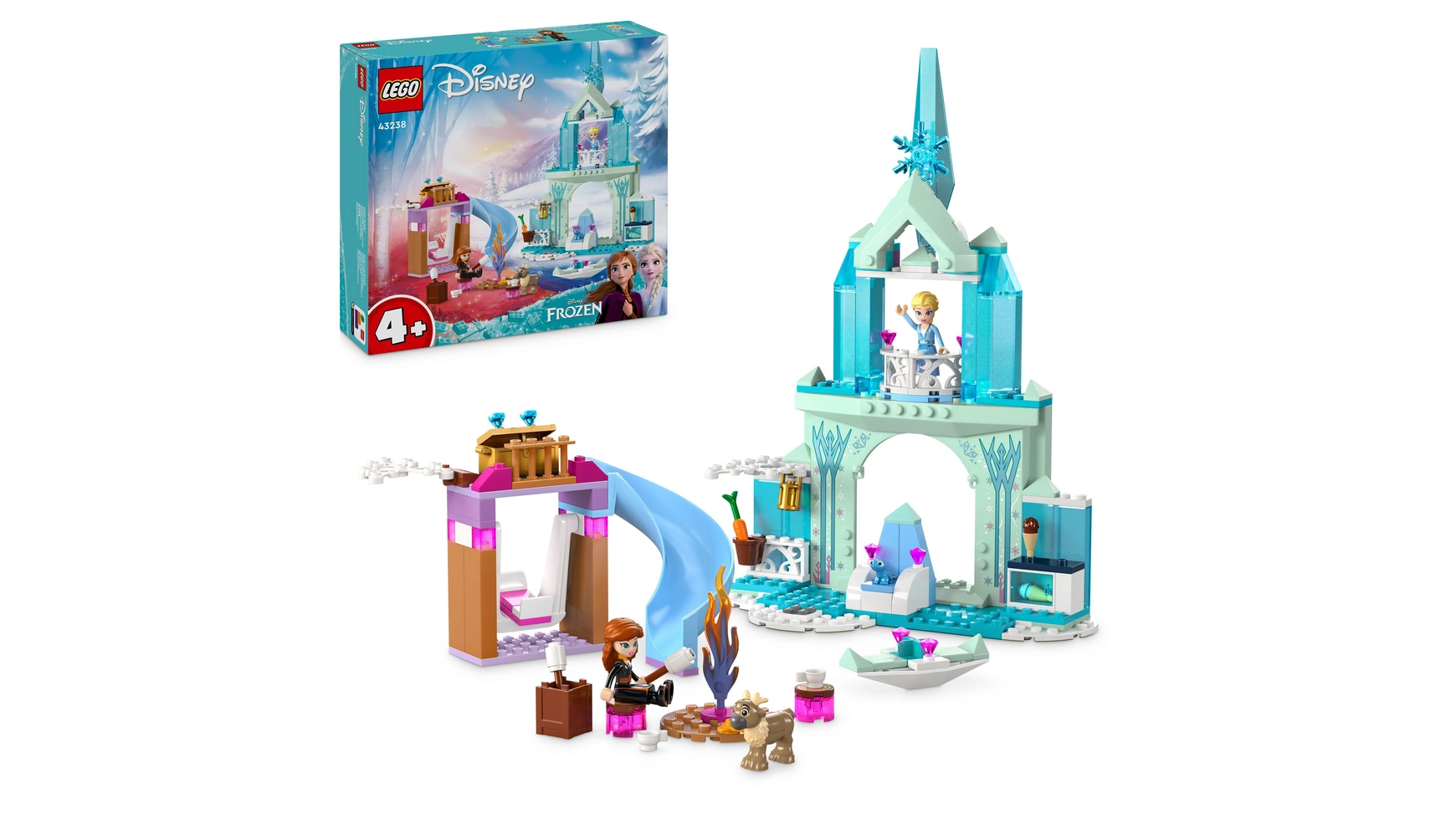 Lego Disney Frozen Ледовый дворец Эльзы, игрушка Frozen Castle lego lego princess сказочная карета принцессы белль 62 детали