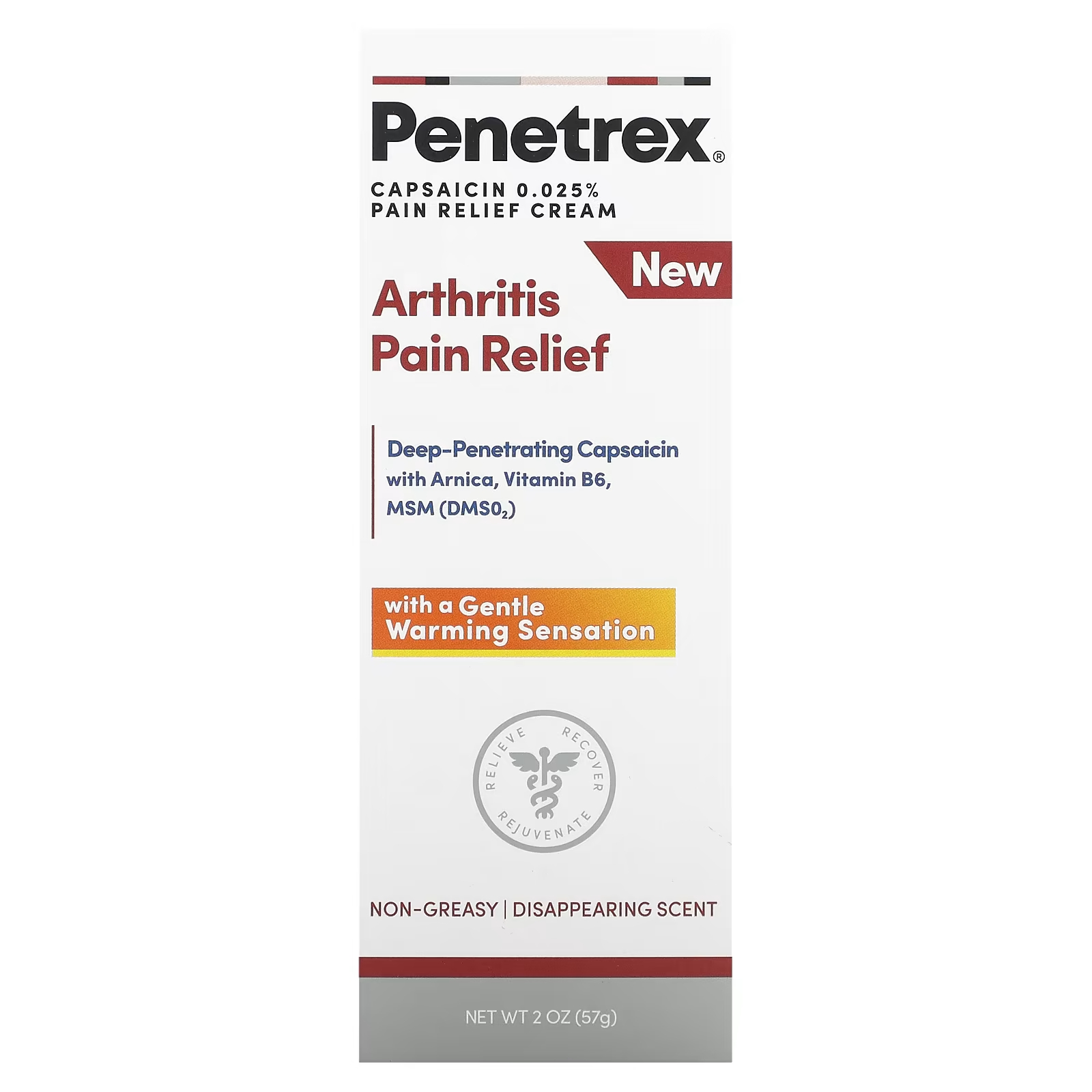 Крем Penetrex Обезболивающий при артрите, 57г all terrain восстановительное растирание обезболивающий крем 3 0 жидких унции 90 мл