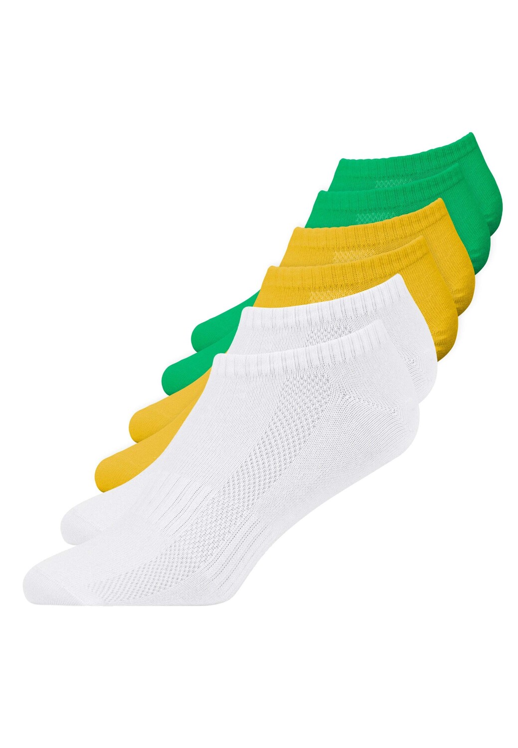 

Носки SNOCKS Bio Baumwolle 6 шт, цвет Mix (Grün/Weiß/Gelb)