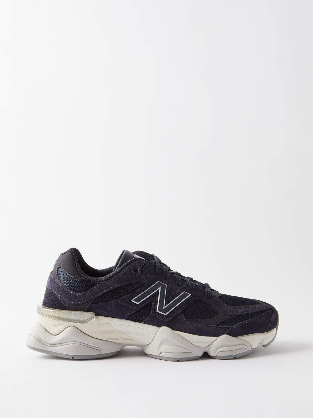 

9060 кроссовки из замши и сетки New Balance, синий