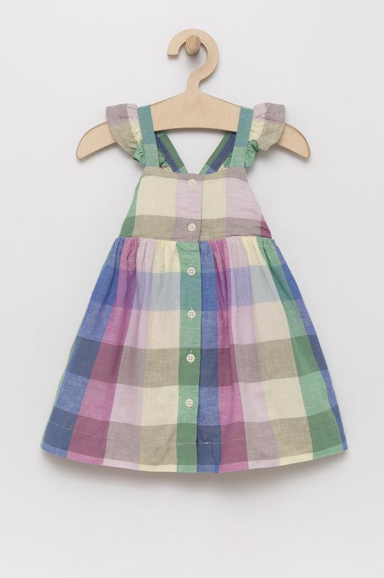 Детское льняное платье Gap, мультиколор