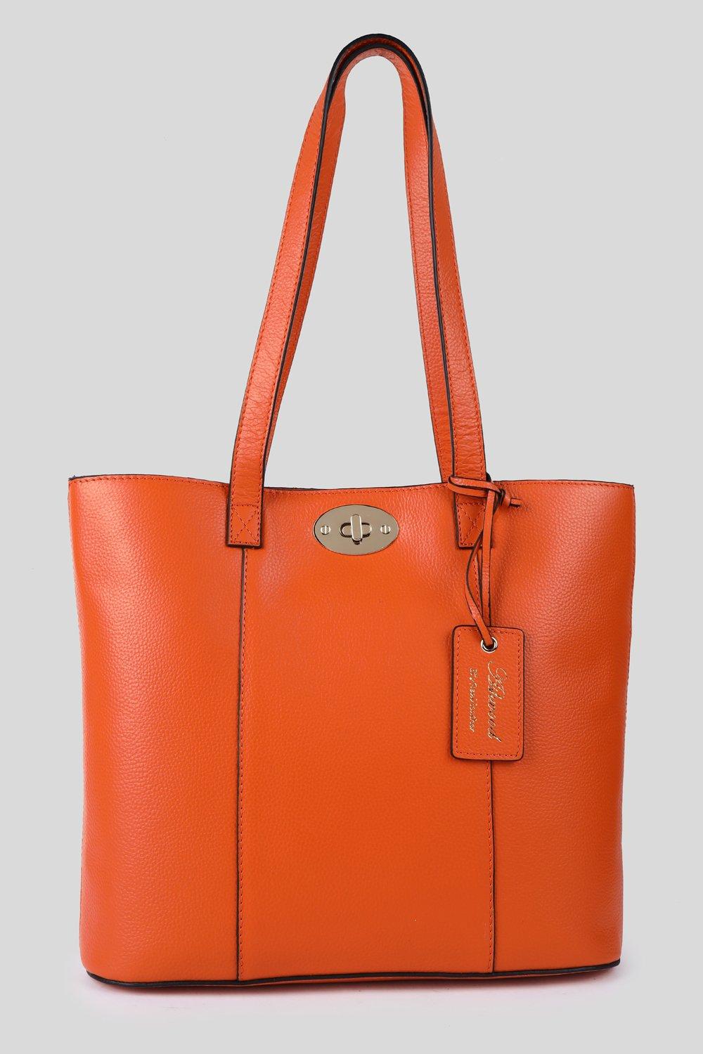 цена Сумка-тоут из натуральной кожи 'Elegante Firenze' Ashwood Leather, оранжевый