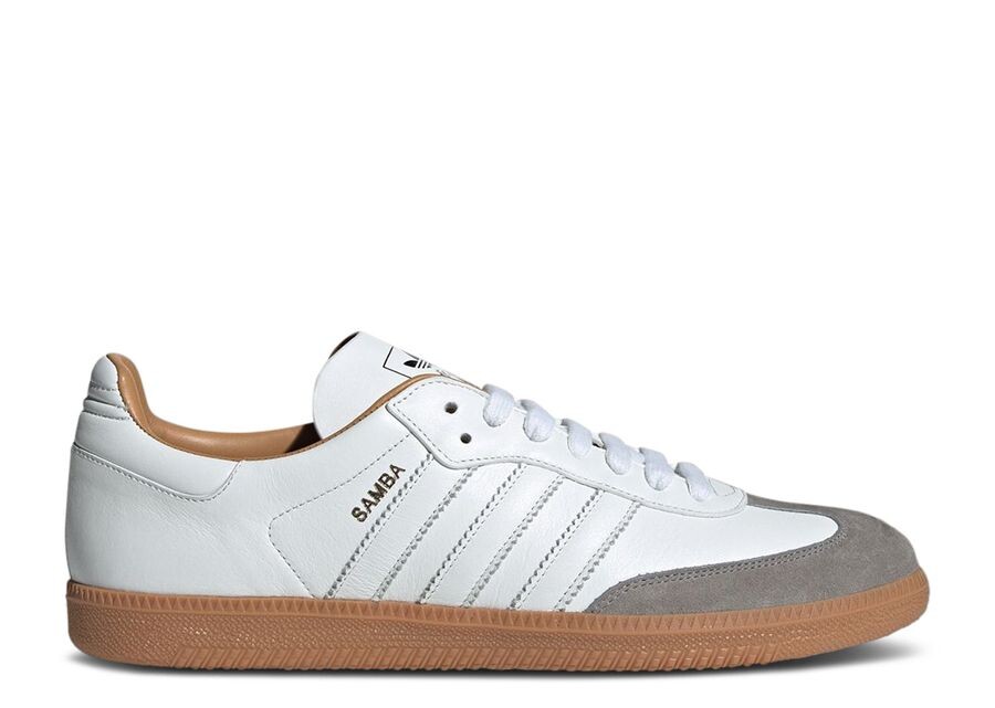 

Кроссовки adidas Samba Made In Italy 'White Gum', белый