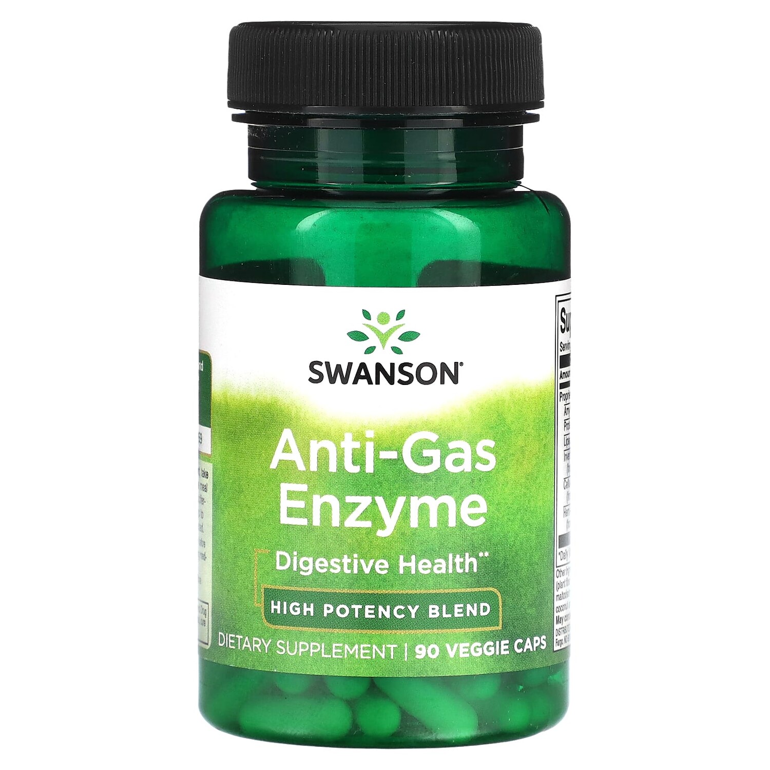

Anti-Gas Enzyme, высокоэффективная смесь, 90 растительных капсул, Swanson