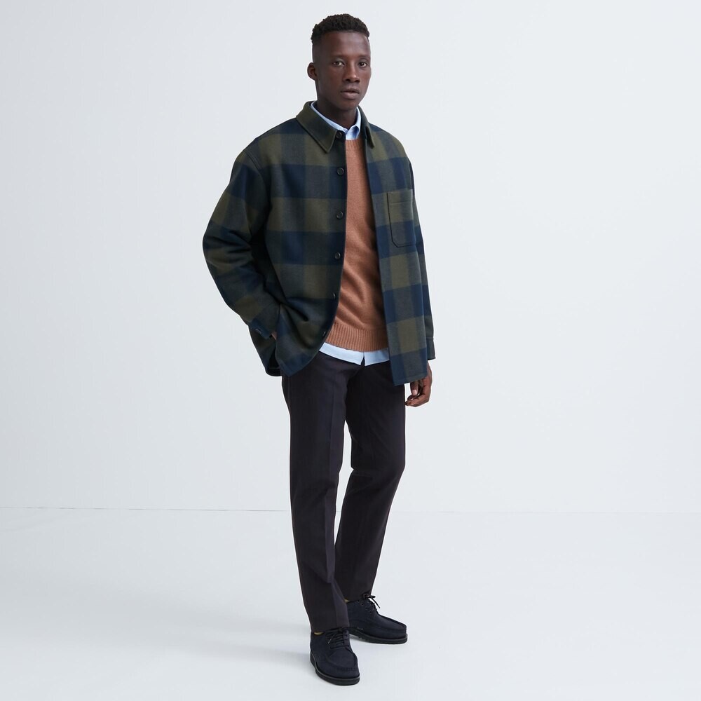 

Брюк Uniqlo Heattech узкие теплые повседневные короткие, темно-синий