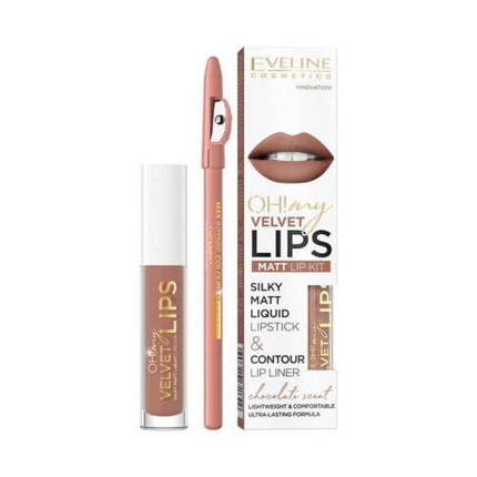 Эвелин Косметикс О! Набор для губ My Velvet Lips Liquid Matt Lip Kit, New1