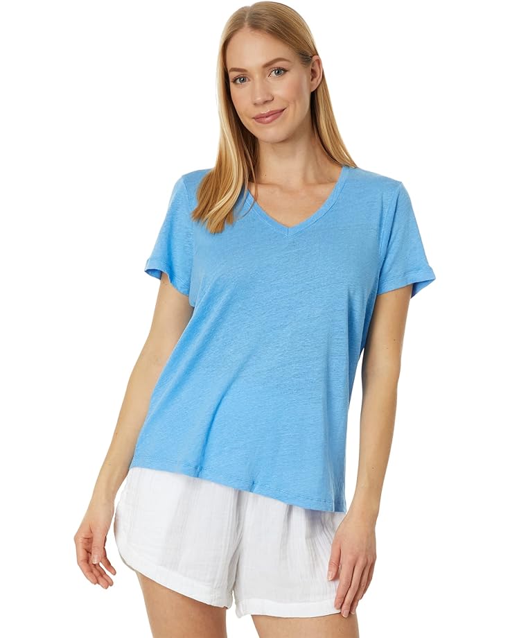 

Футболка Vineyard Vines Linen V-Neck, цвет Ocean Breeze