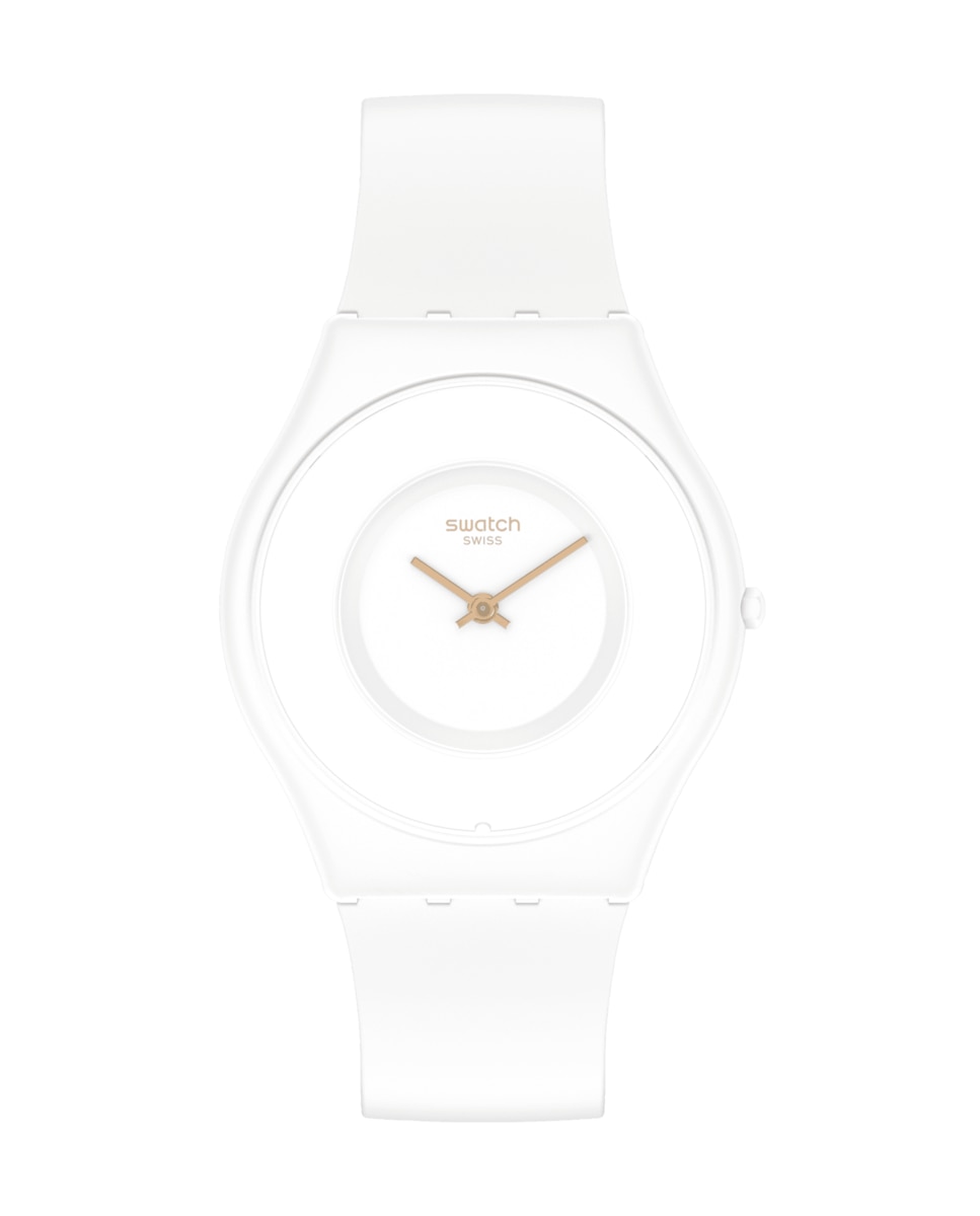 

Разные часы White Tick с белым силиконовым ремешком Swatch, белый