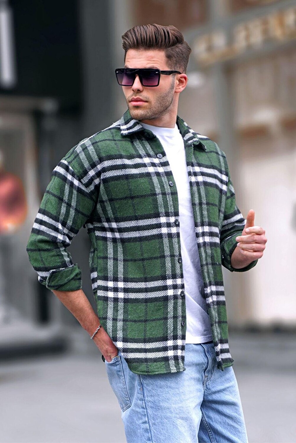 

Рубашка Lumberjack Regular Fit цвета хаки 5553 MADMEXT