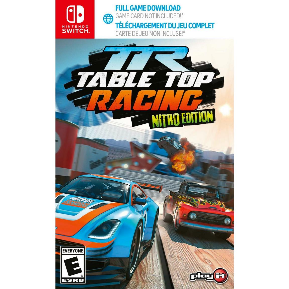 Видеоигра Table Top Racing: Nitro Edition Code-in-Box - Nintendo Switch герои гоночных трасс тачки книга с перекидными картинками