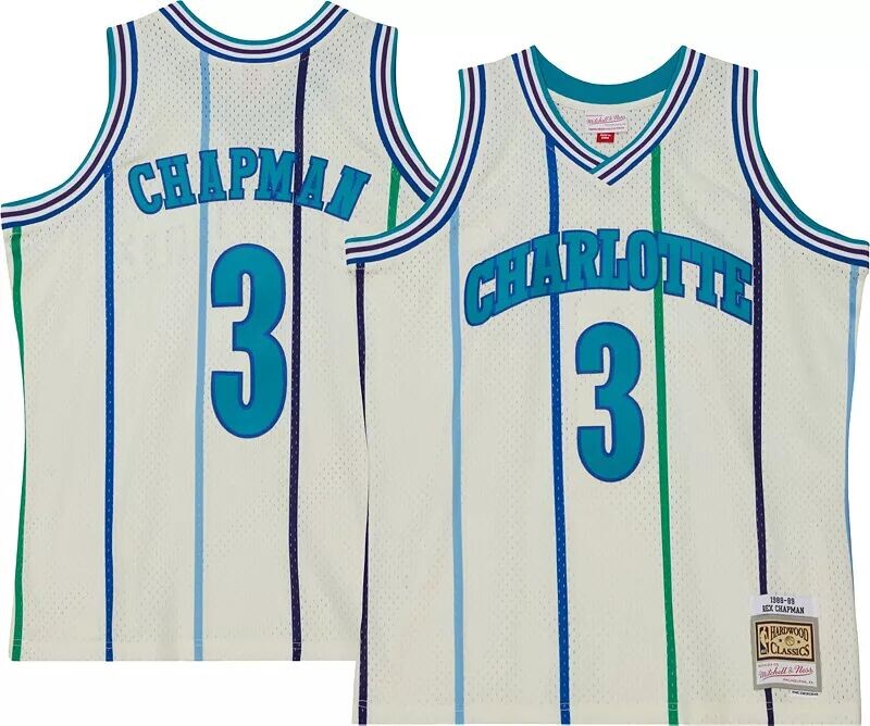 

Mitchell & Ness 1988 Шарлотта Хорнетс Рекс Чепмен # 3 Джерси Swingman