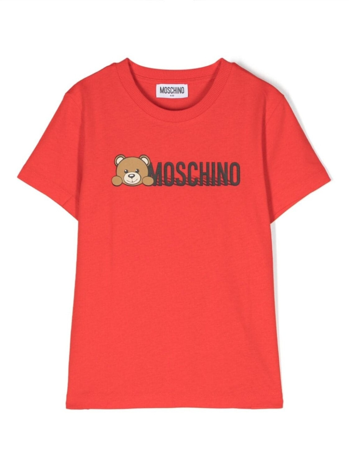 

Футболка с логотипом Moschino Kids, красный