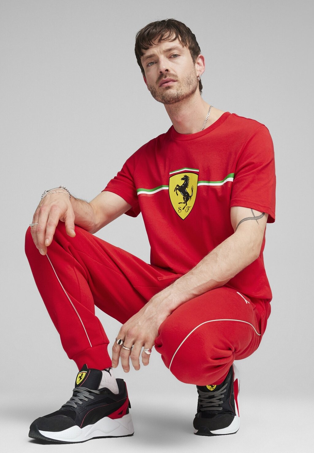 

Футболка с принтом Ferrari Race Big Shield Heritage Puma, цвет rosso corsa