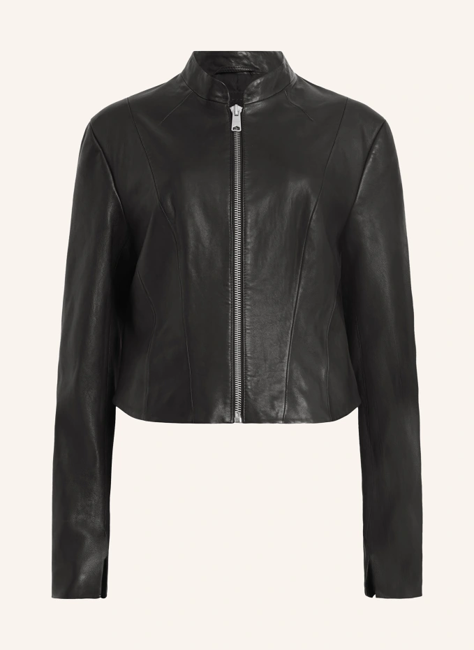

Кожаная куртка садлер Allsaints, черный