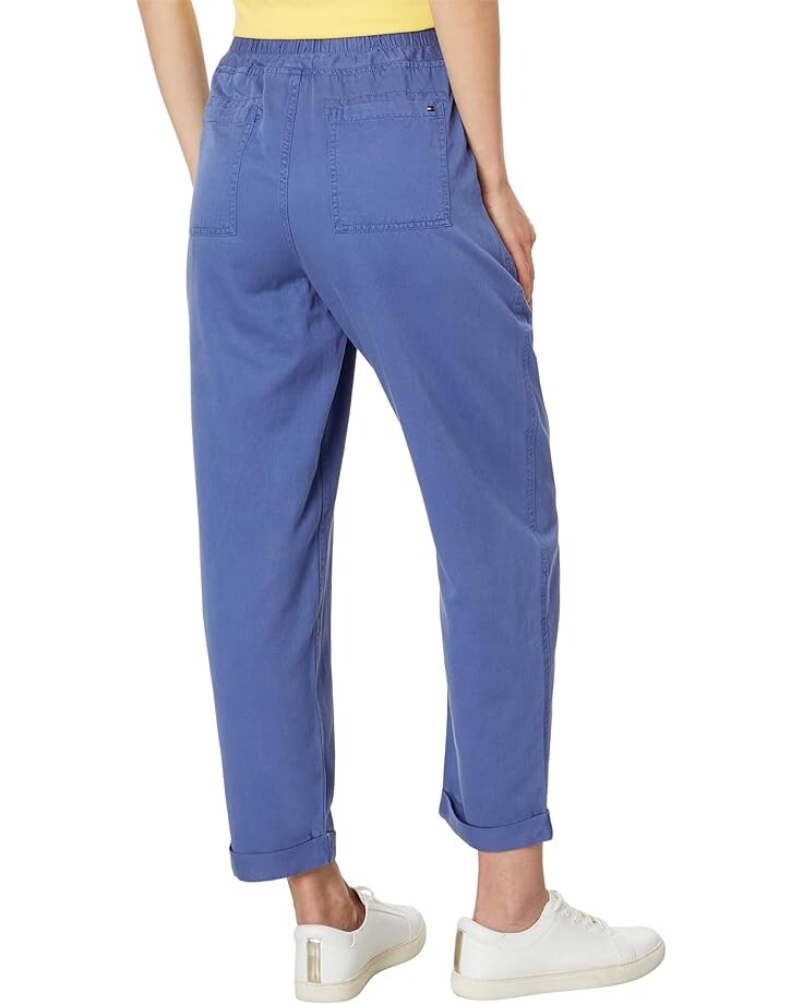 Брюки Tommy Hilfiger Cuffed Twill Pants, цвет Harbour Blue