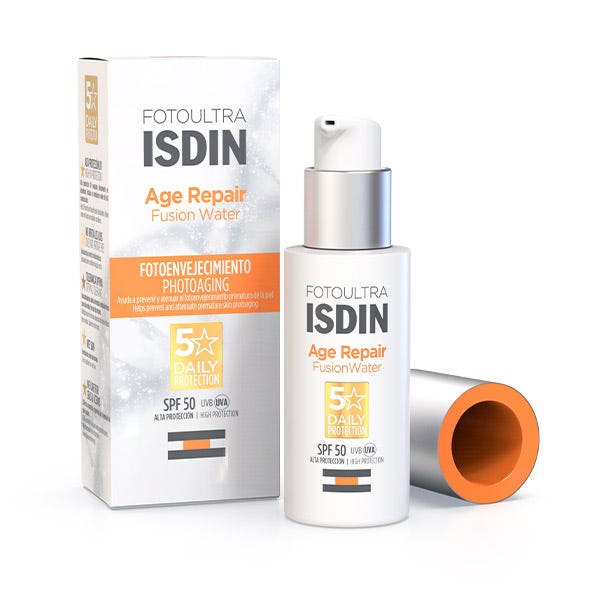 isdin foto ultra 100 active unify color Photo Ultra Age Repair Fusion Water Spf 50+ 50 мл Isdin