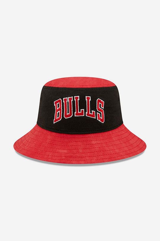 Постиранная хлопковая кепка Tapered Bulls New Era, красный