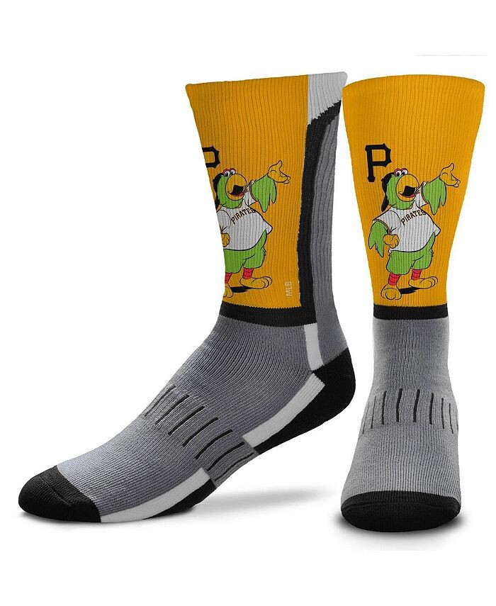 

Мужские носки Pittsburgh Pirates Mascot Snoop V-Curve Crew For Bare Feet, мультиколор