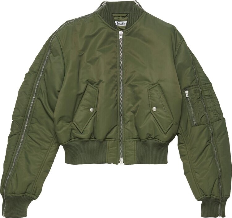 

Куртка Acne Studios Bomber 'Hunter Green', зеленый