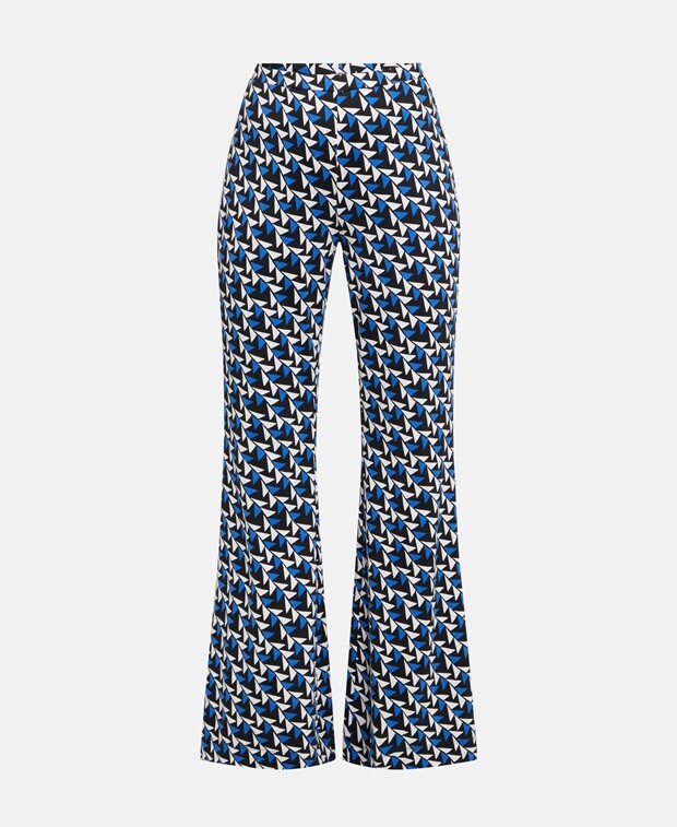 

Шелковые брюки Diane von Furstenberg, синий