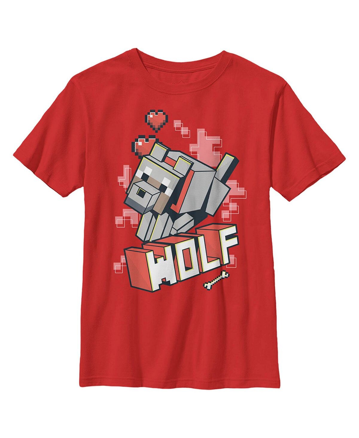 

Детская футболка Minecraft Wolf для мальчика Microsoft