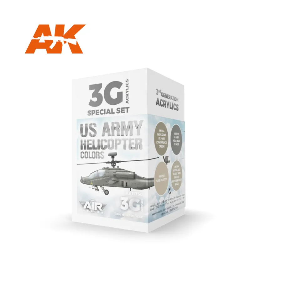 

Цвета вертолетов армии США, 3rd Gen Acrylic Special Set