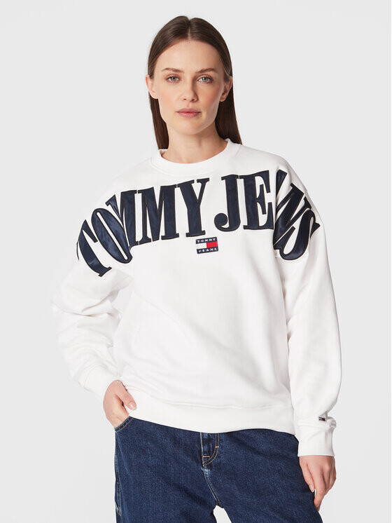 

Толстовка свободного кроя Tommy Jeans, белый