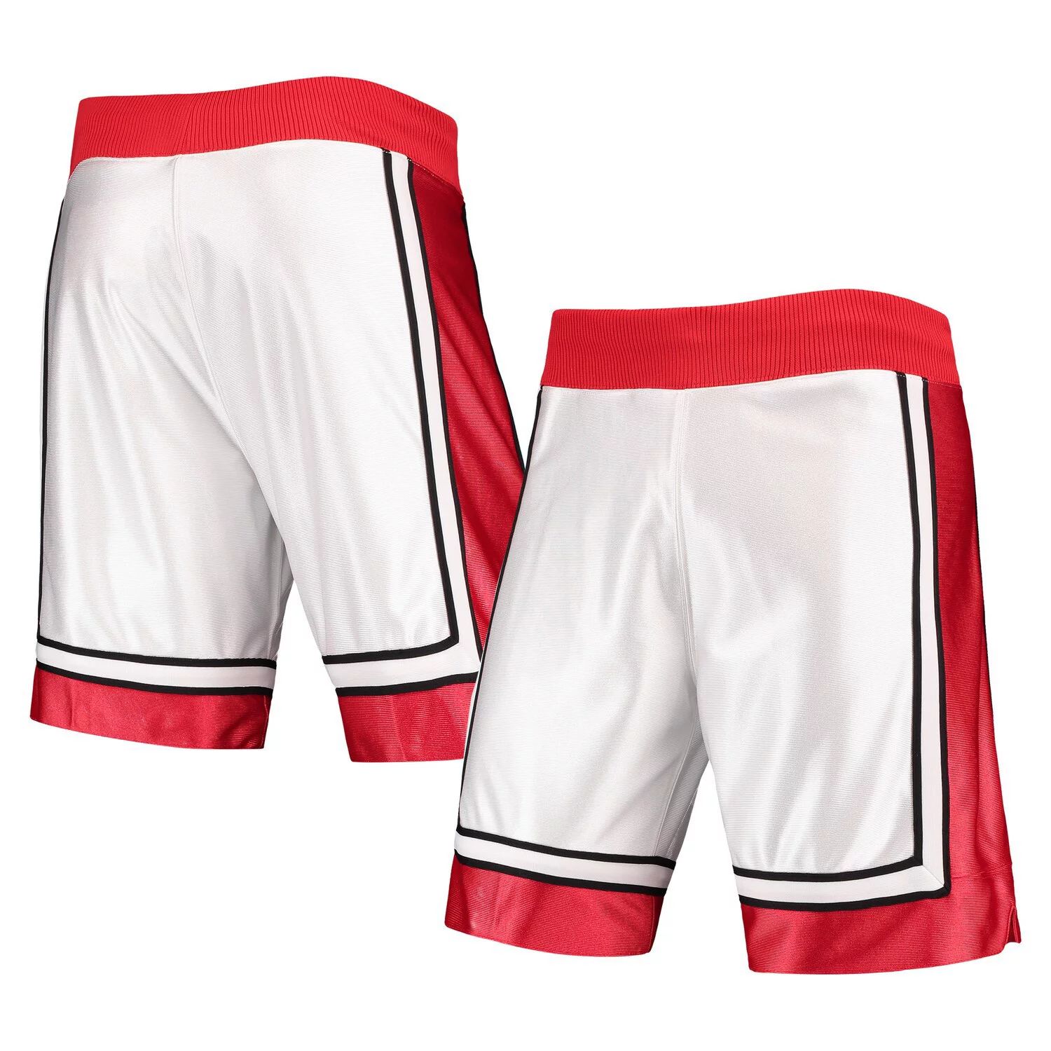 Мужские мужские баскетбольные белые шорты Mitchell & Ness 1989-90 UNLV Rebels Authentic Throwback College Shorts