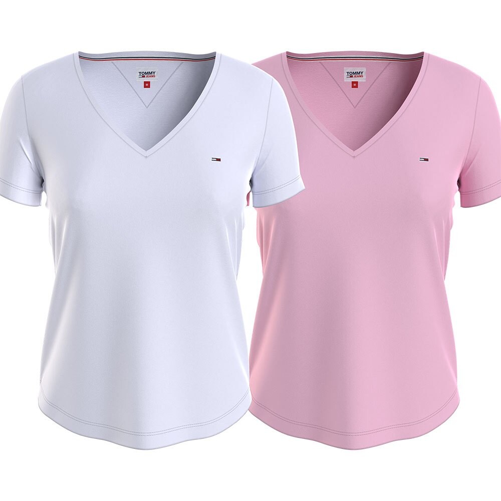 

Футболка Tommy Jeans Slim Soft, розовый